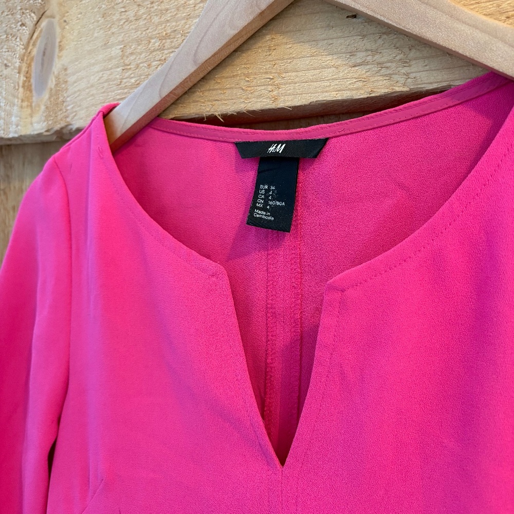 Pink shift dress